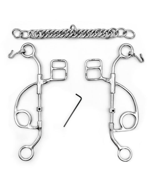 Fager Otto Hackamore Combination bit Medium shank