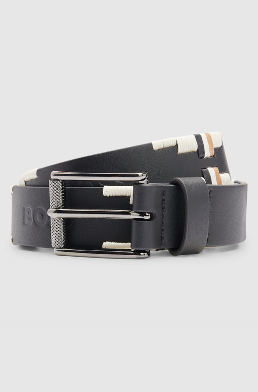 BOSS POLO BELT SIGNATURE BLACK