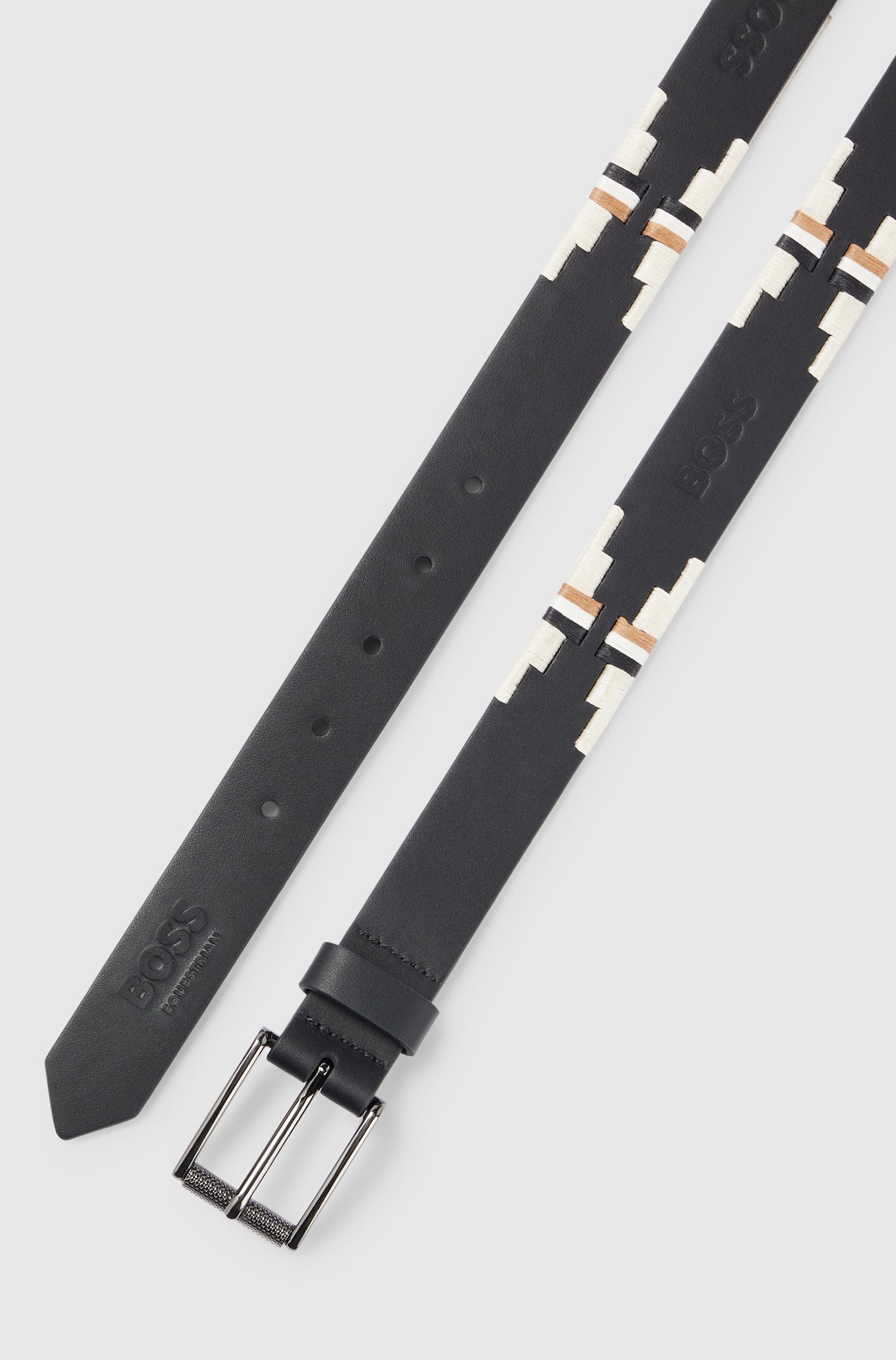 BOSS POLO BELT SIGNATURE BLACK
