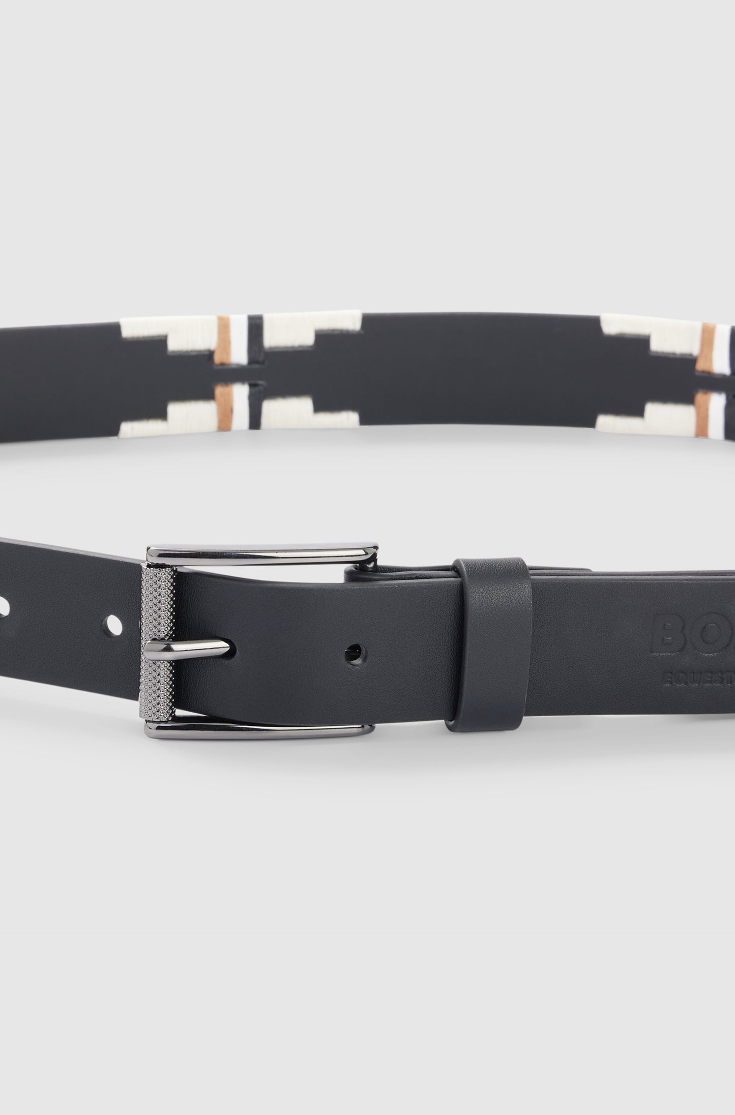 BOSS POLO BELT SIGNATURE BLACK