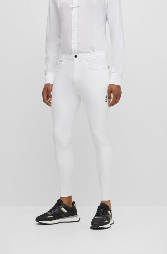 BOSS JAMES KNEE GRIP BREECHES WHITE