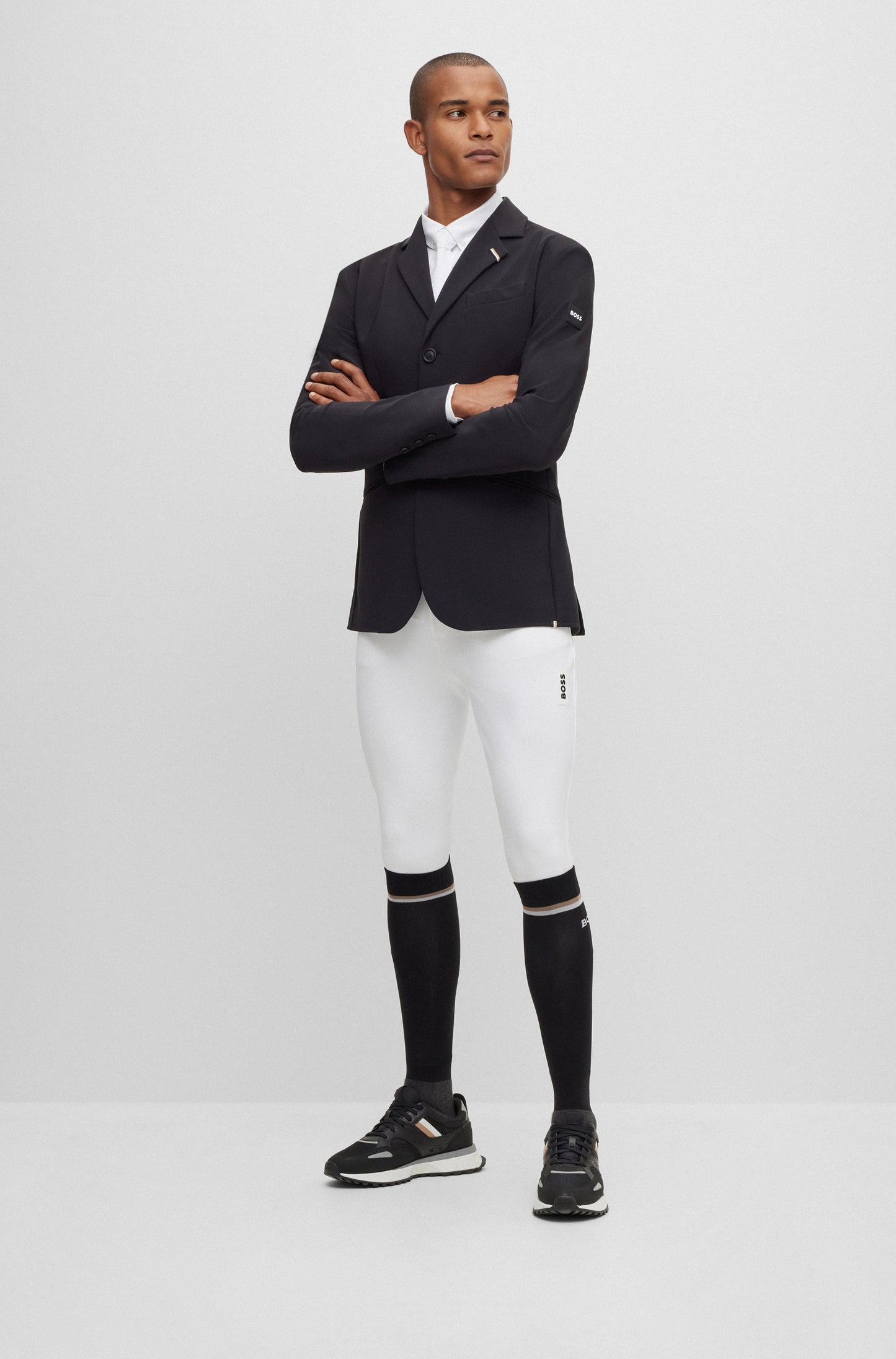 BOSS JAMES KNEE GRIP BREECHES WHITE