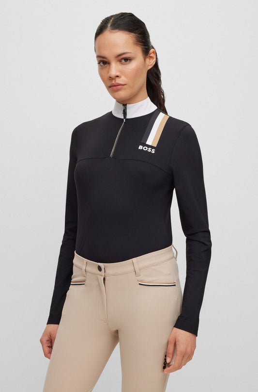 BOSS EVY SIGNATURE STRIPE SHOW SHIRT BLACK