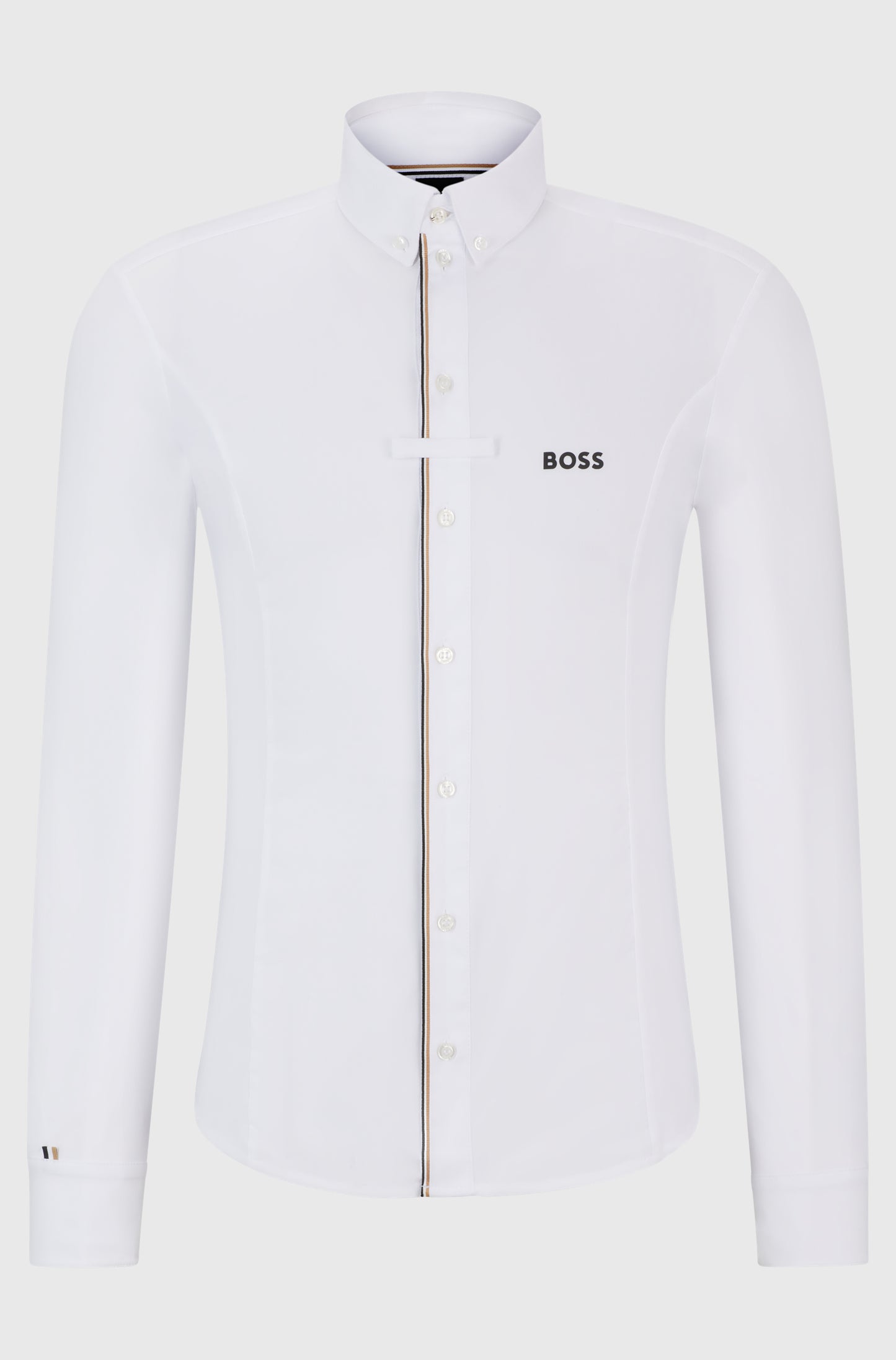 BOSS NORMAN SHOW SHIRT SIGNATURE STRIPE WHITE