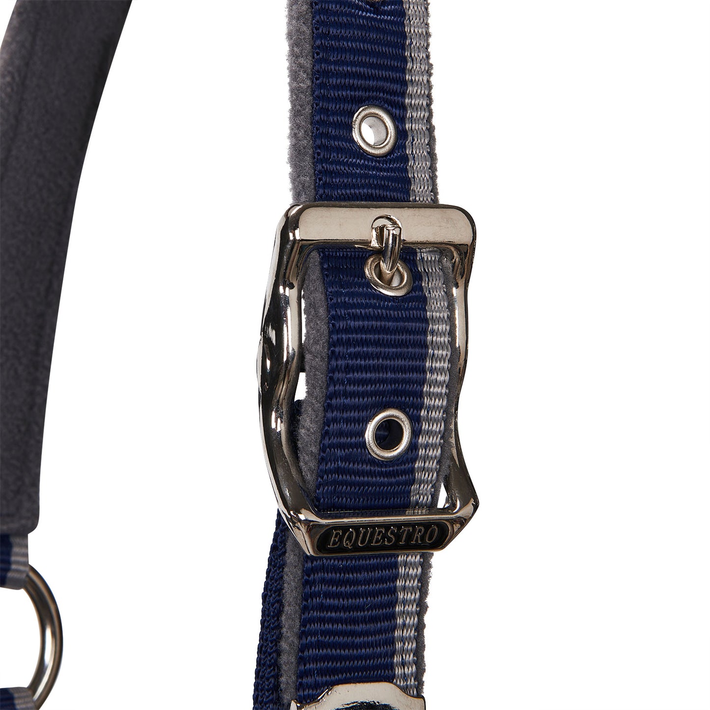 EQUESTRO DOUBLE ADJUSTMENT HALTER NAVY/GREY/RED