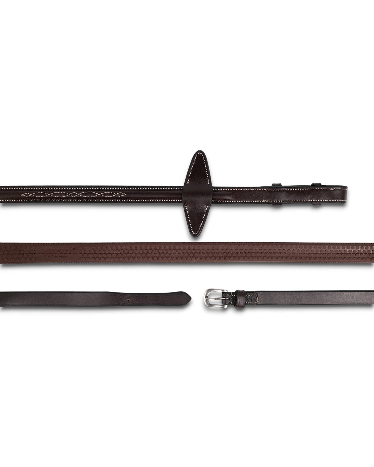 Jake Adam’s Brida De Salto Acolchada Con Muserola Combinada Desmontable y Riendas De Goma