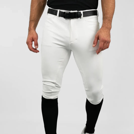 MAXIMILIAN PERFORMANCE BREECHES KNEE GRIP WHITE