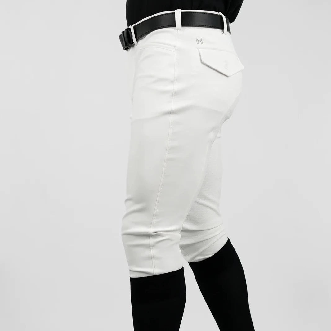 MAXIMILIAN PERFORMANCE BREECHES KNEE GRIP WHITE