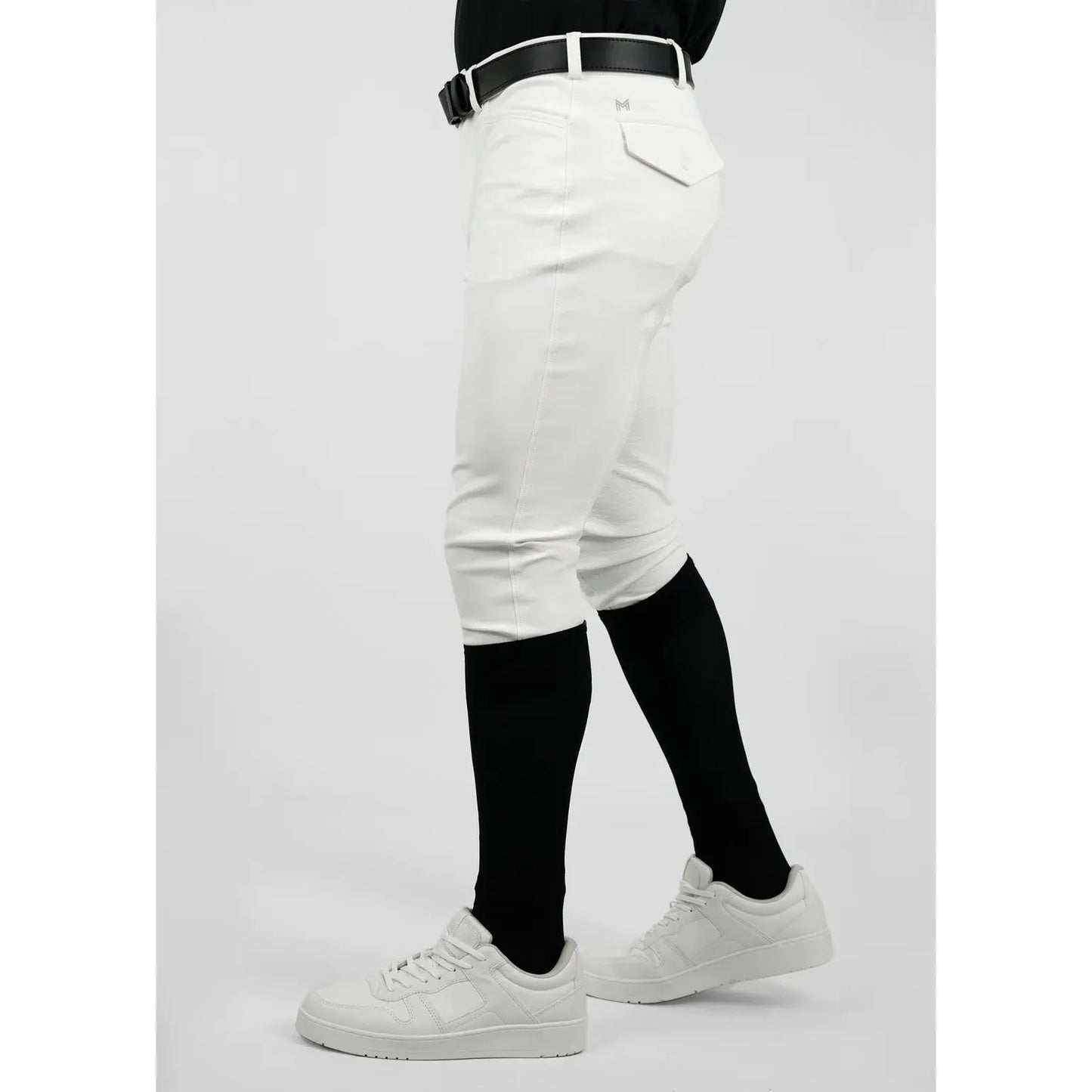 MAXIMILIAN PERFORMANCE BREECHES FULL GRIP WHITE