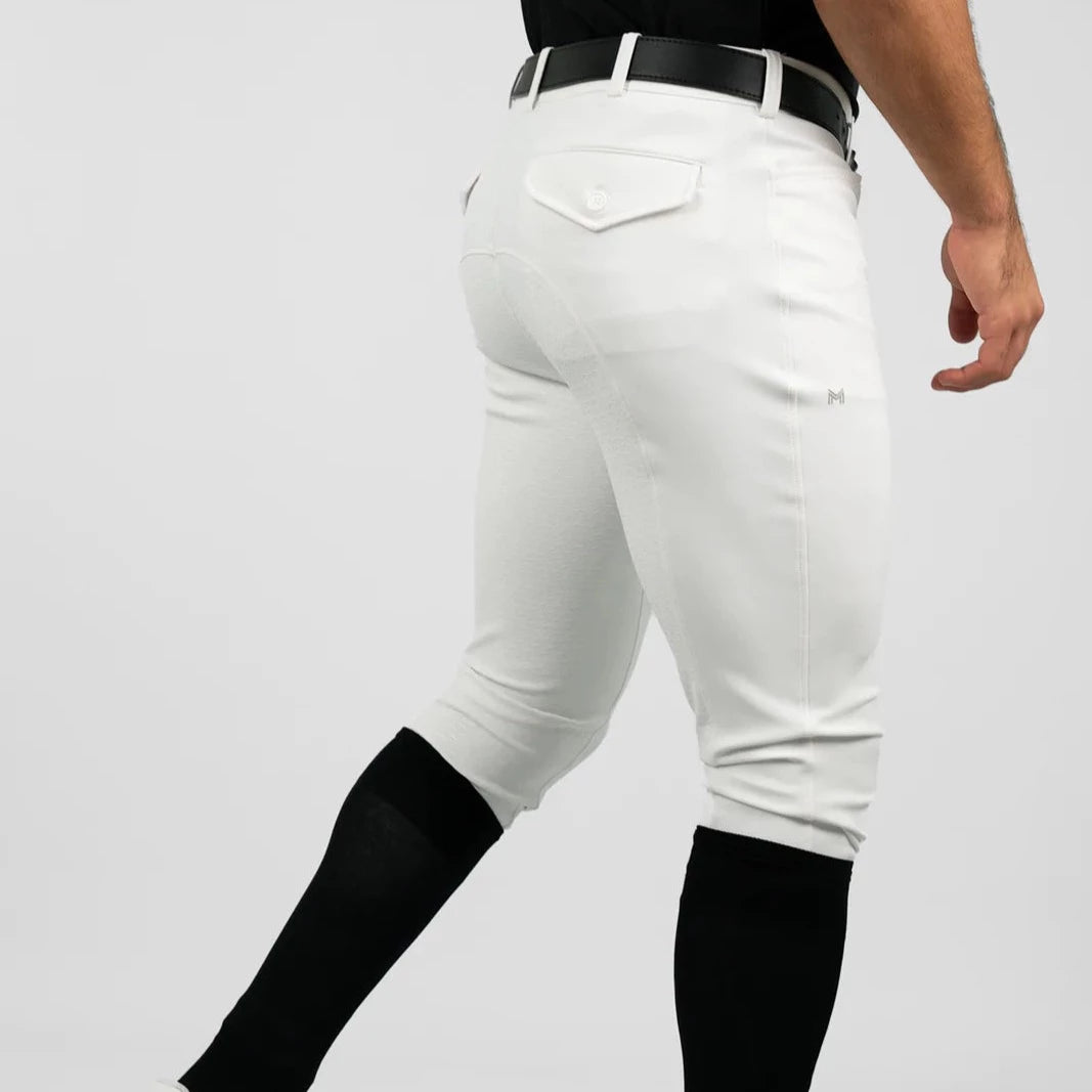 MAXIMILIAN PERFORMANCE BREECHES FULL GRIP WHITE