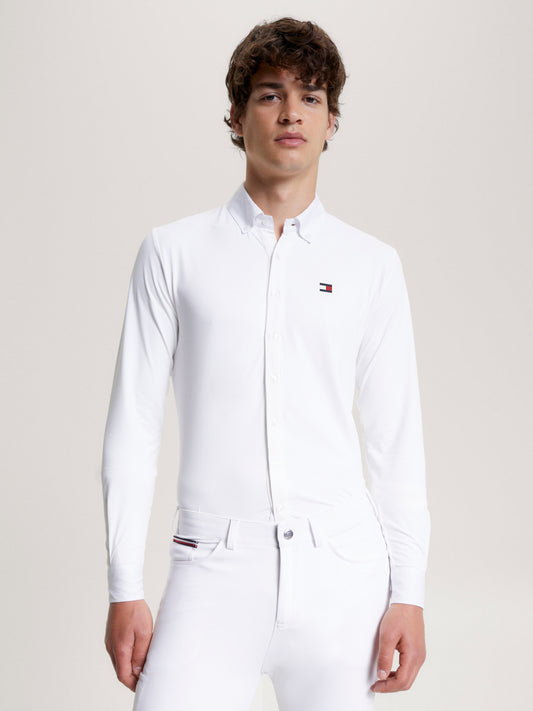 HILFIGER AMSTERDAM LONG SLEEVE SHOW SHIRT TH OPTIC WHITE