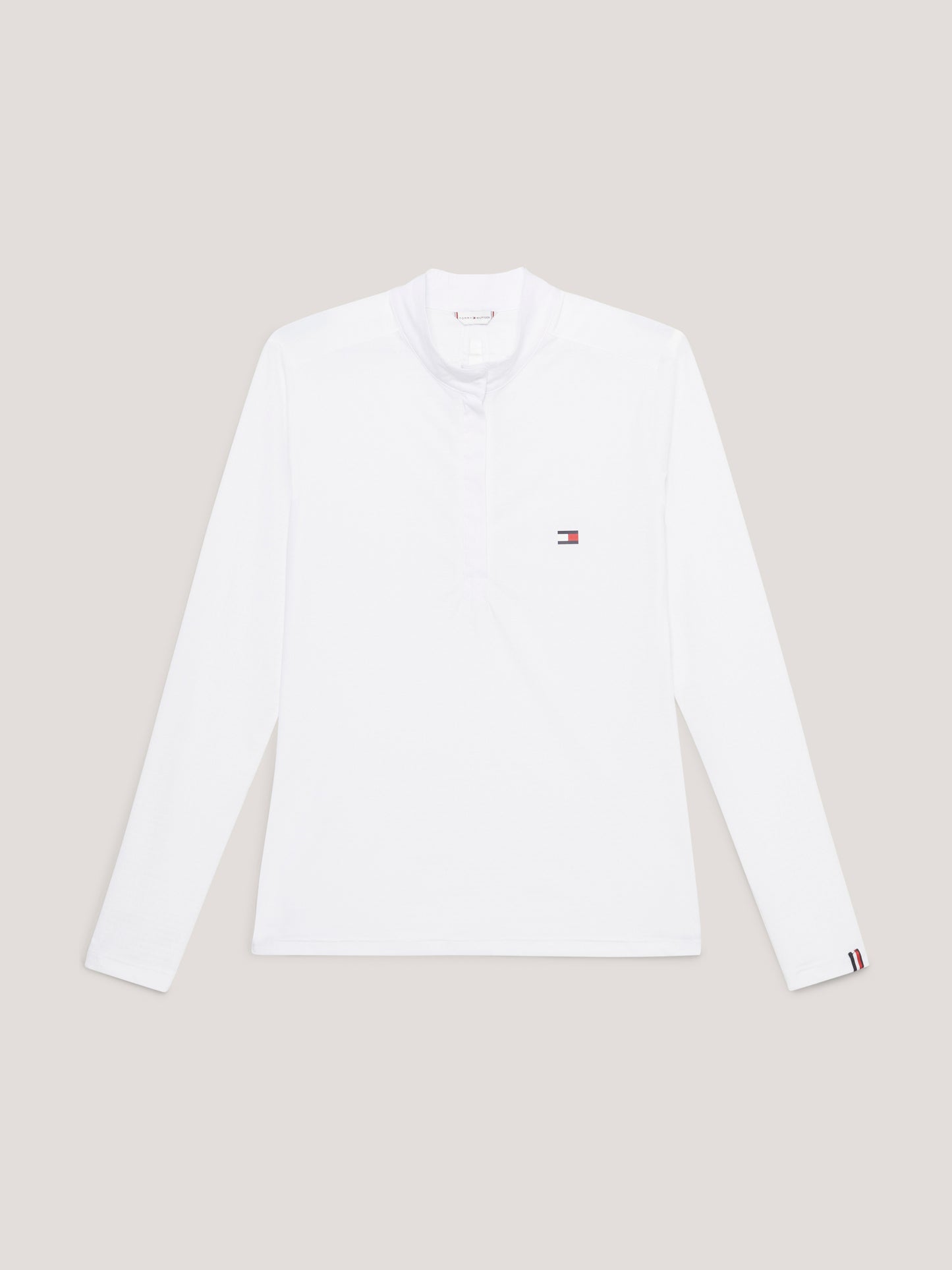 HILFIGER CHELSEA COOLING LONG SLEEVE SHOW SHIRT OPTIC WHITE