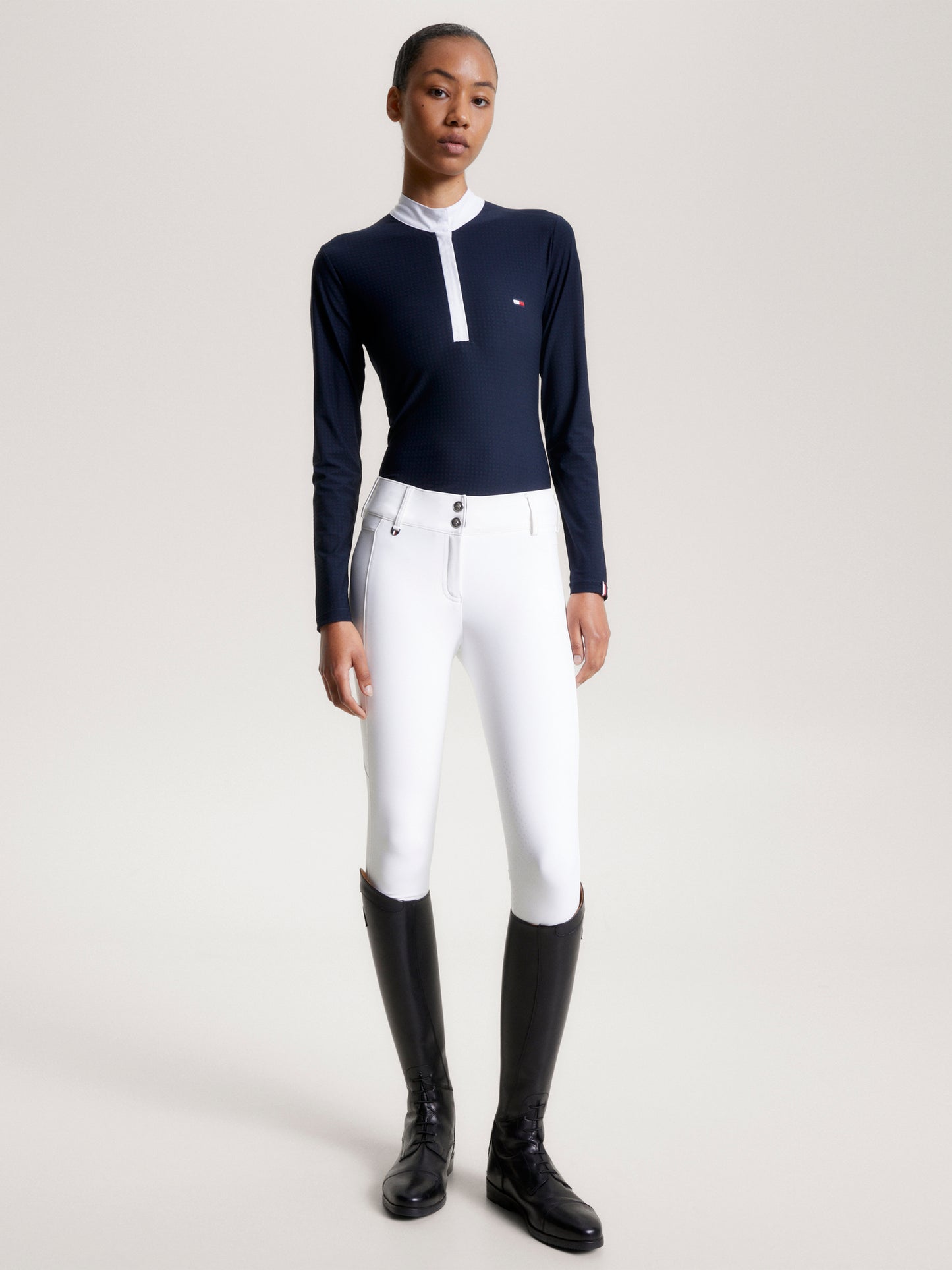 HILFIGER CHELSEA COOLING LONG SLEEVE SHOW SHIRT DESERT SKY