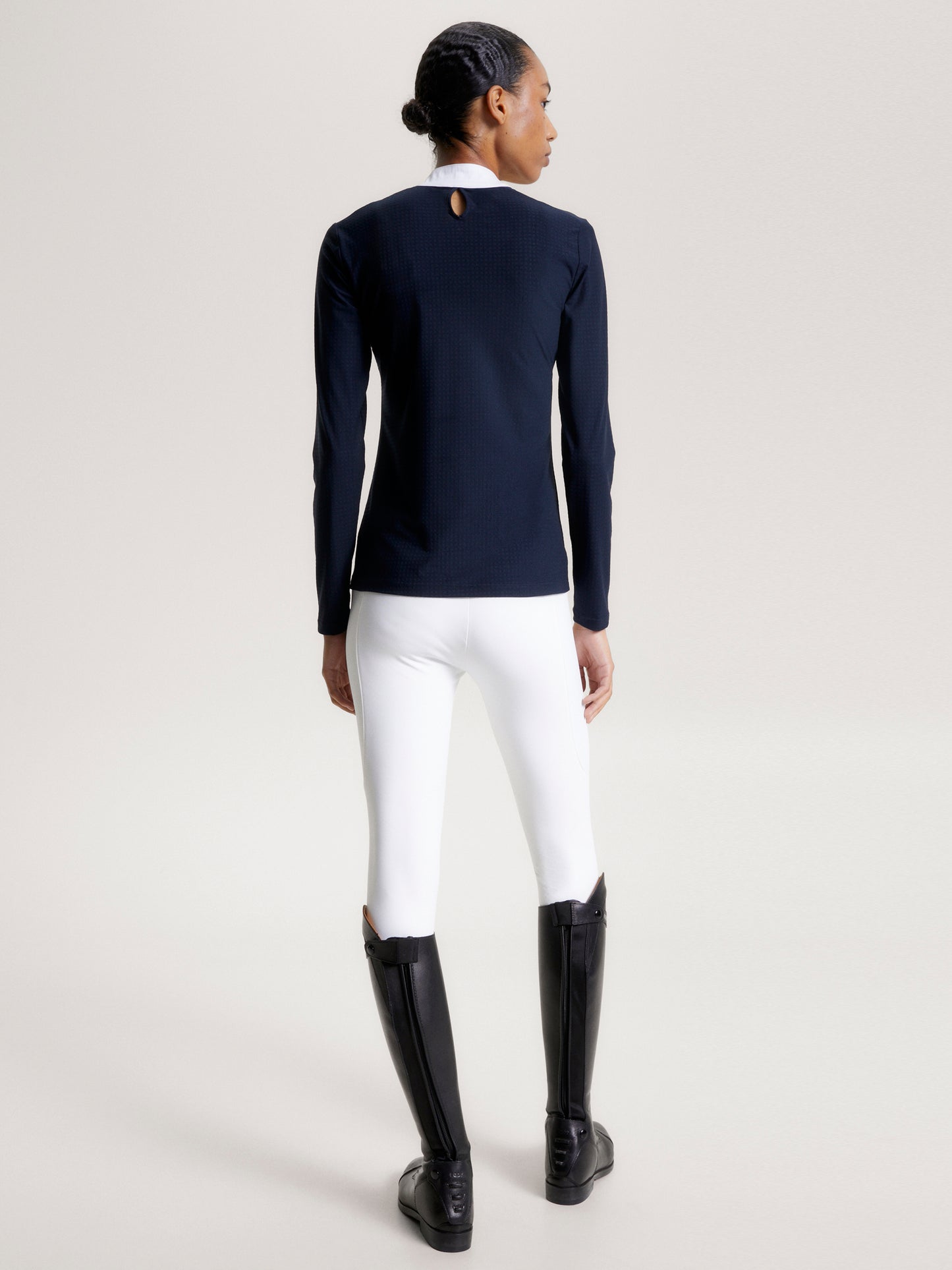 HILFIGER CHELSEA COOLING LONG SLEEVE SHOW SHIRT DESERT SKY