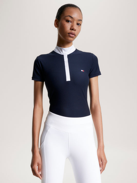 HILFIGER CHELSEA COOLING SHORT SLEEVE SHOW SHIRT DESERT SKY