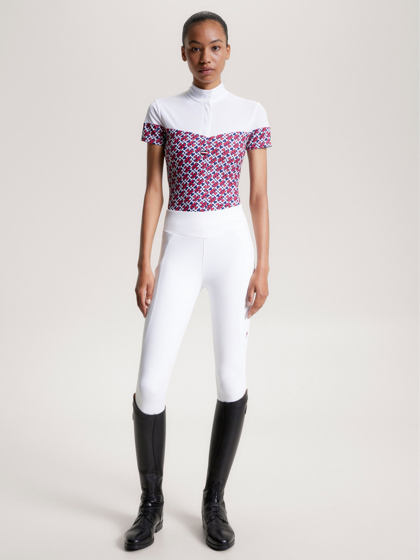HILFIGER MADISON SHORT SLEEVE SHOW SHIRT MONOGRAM MULTI