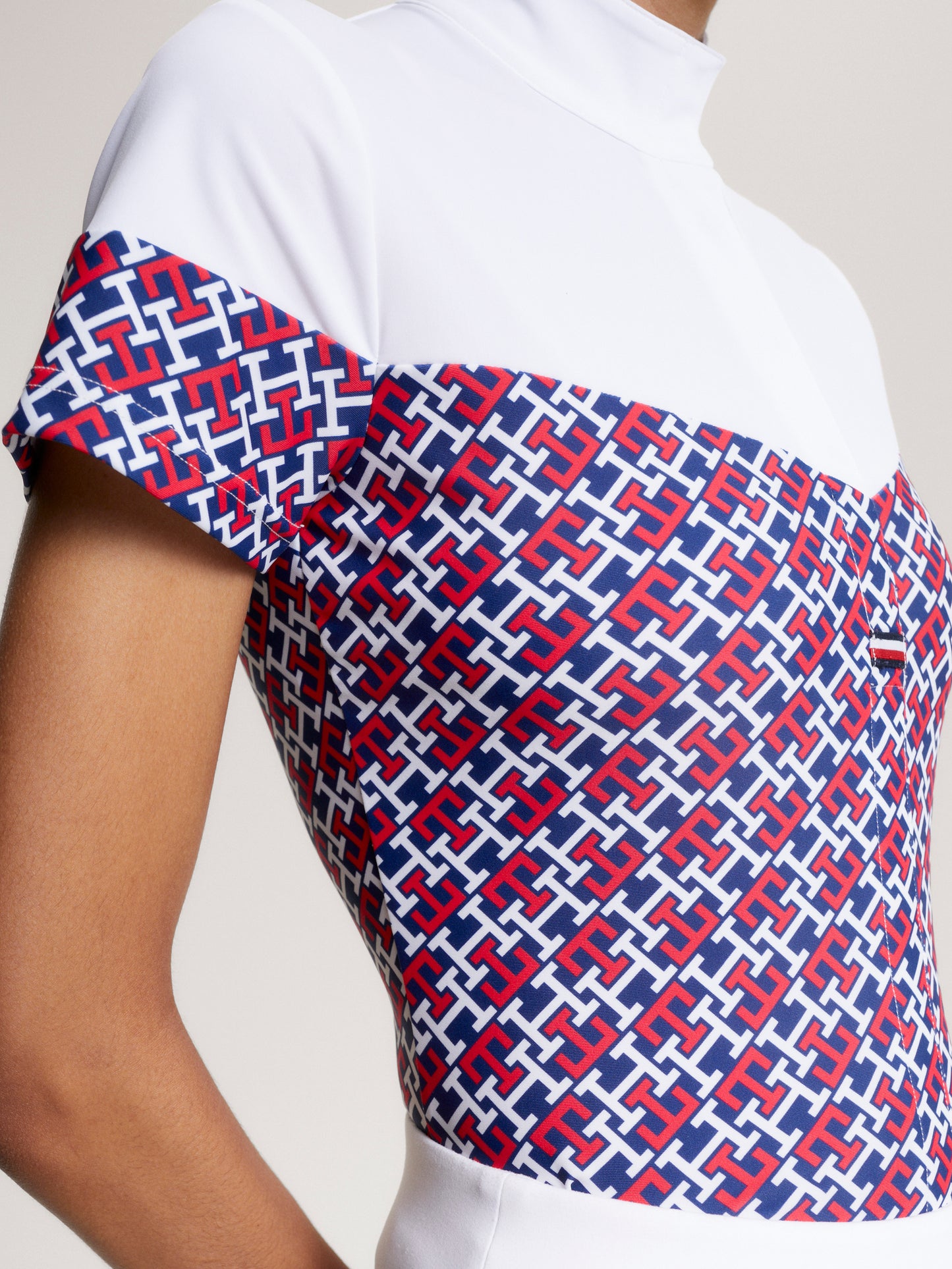 HILFIGER MADISON SHORT SLEEVE SHOW SHIRT MONOGRAM MULTI