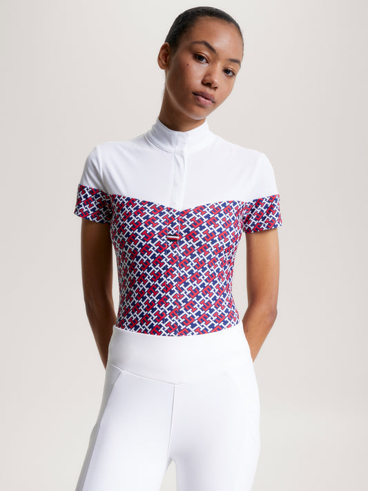 HILFIGER MADISON SHORT SLEEVE SHOW SHIRT MONOGRAM MULTI