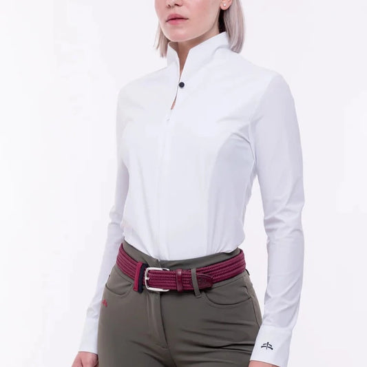 MAKEBE LADY ELEGANT GIGH NECK SHIRT BEVERLY