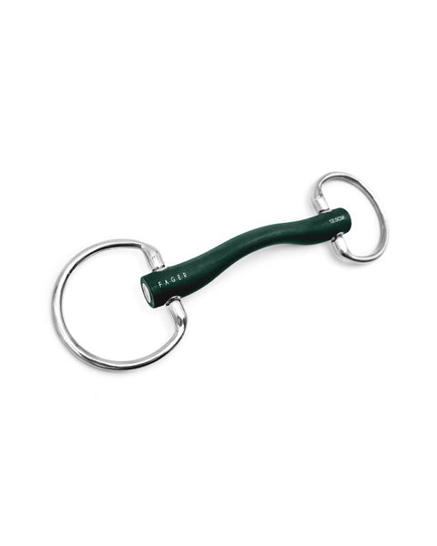 Fager Andrea Hard Rubber bit Fixed rings