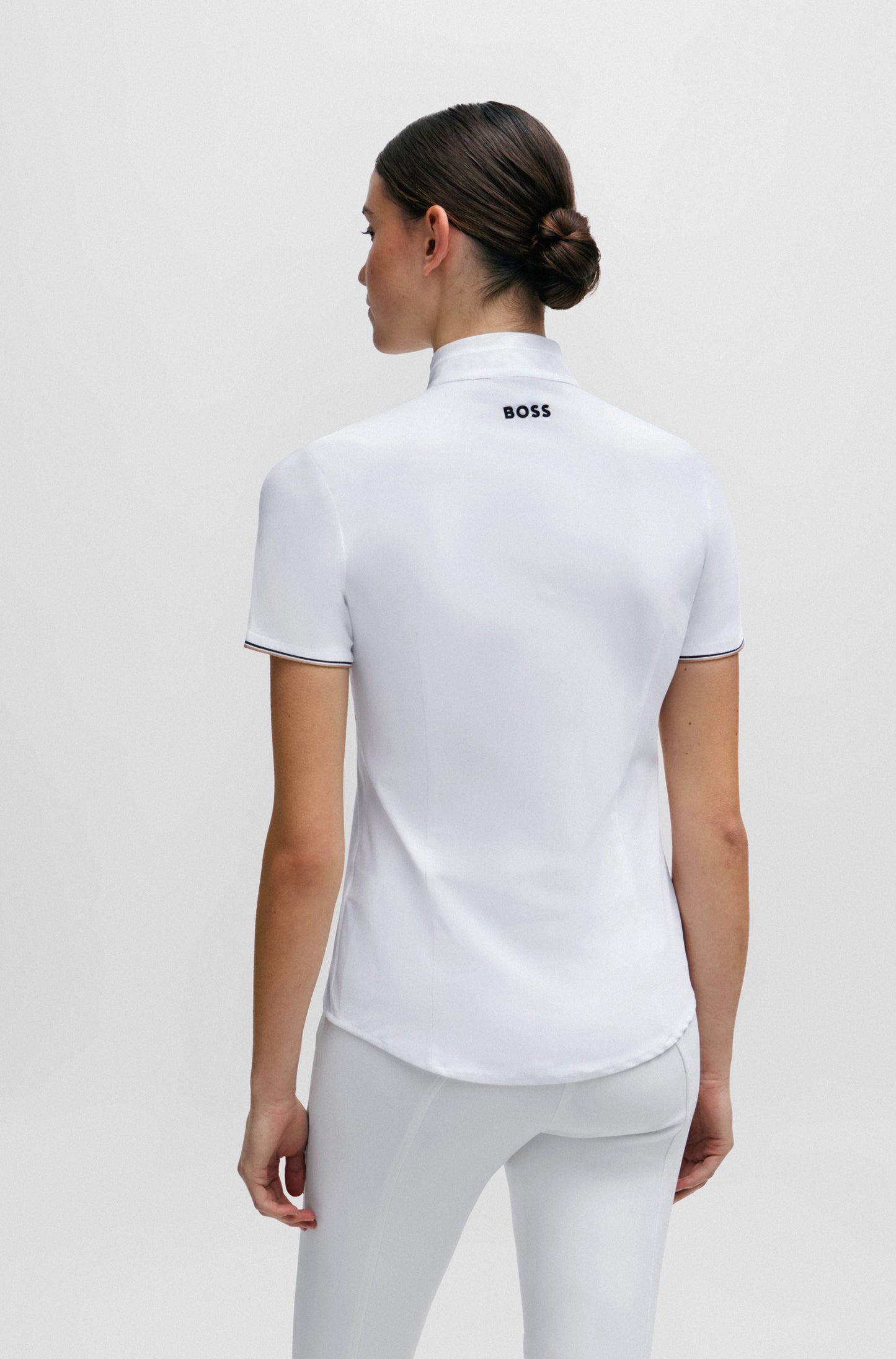 BOSS ELISA SHOW BLOUSE SIGNATURE WHITE