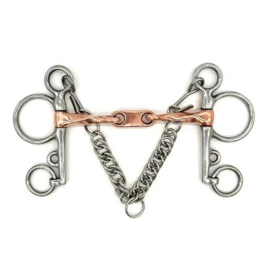 Jake Adam’s Twisted Copper Pelham with Dr. Bristol Link