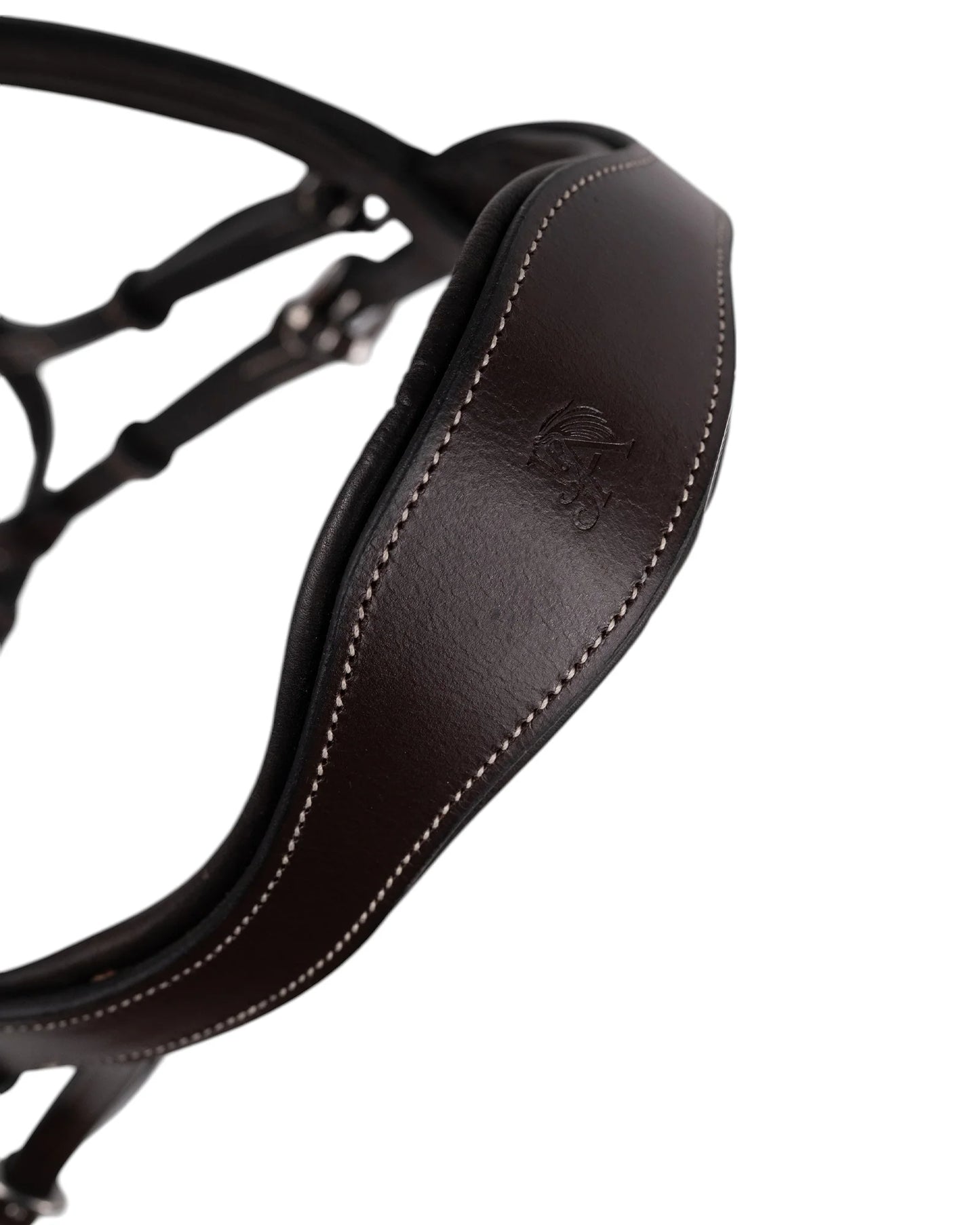 Jake Adam’s Brida De Salto Acolchada Con Muserola Combinada Desmontable y Riendas De Goma